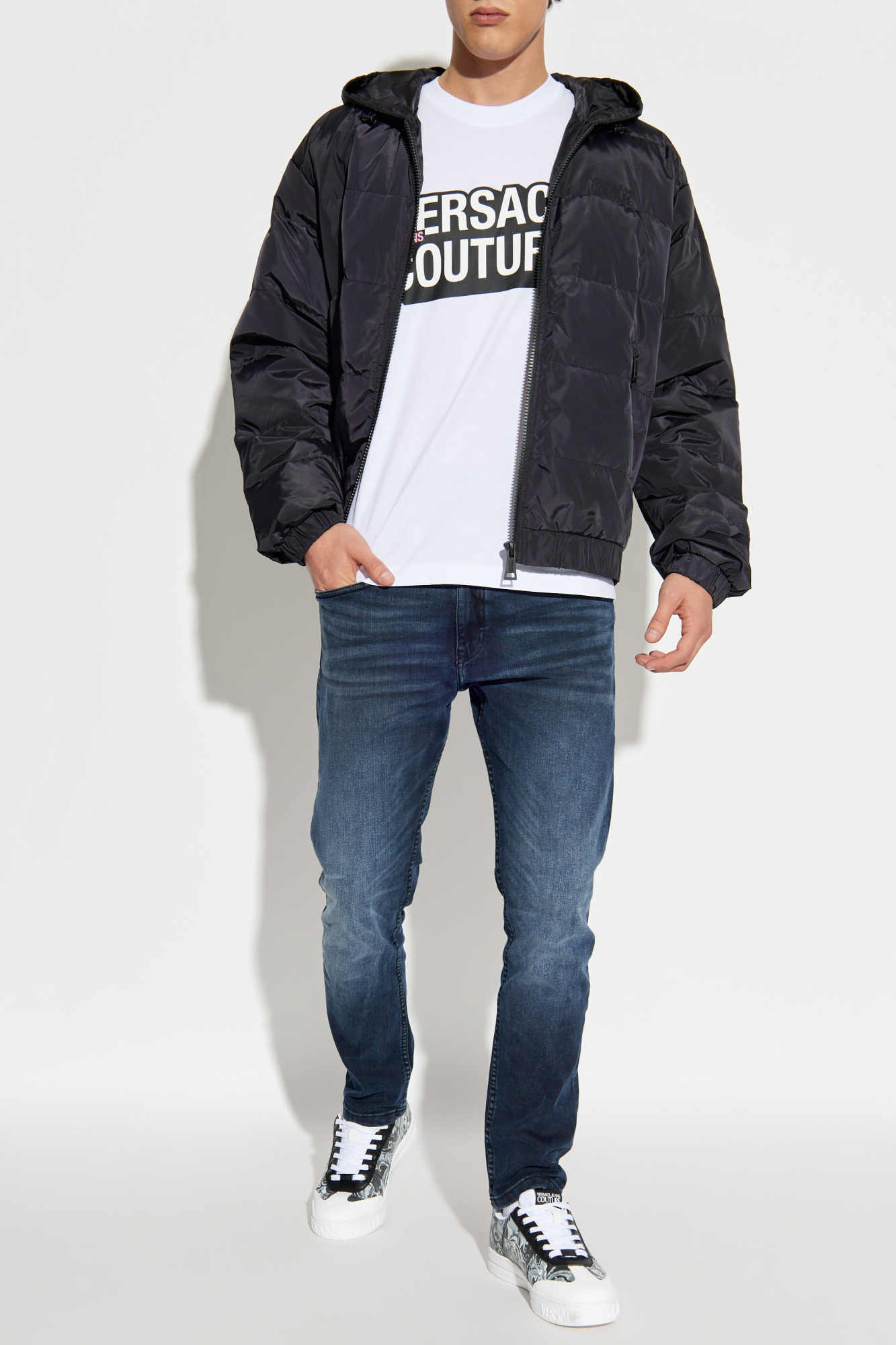 Versace Jeans Couture Insulated hooded jacket | Men's | Vitkac